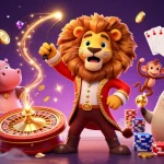 The dynamic 3D illustration showcases nhà cái nbet with lively casino elements, including characters and rich game features.