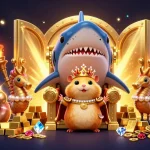 Experience the thrill at Hit club with a golden hamster king ruling over treasures in a vibrant casino scene.