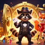 Beleef Casino bonussen Nederland 2026 met een wasbeer, vos en egel in een levendige casinowereld.