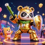 Join the excitement at man88 with vivid slot reels and a golden panda in an arcade-inspired arena!