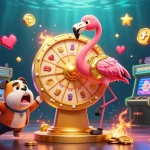 Experience the excitement of QS88 with a vibrant cartoon casino scene featuring a prize wheel and playful characters.
