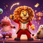 Join the thrilling excitement of F8BET's vibrant casino scene with cartoon characters and dynamic game elements!