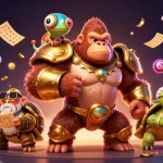 Experience thrilling 68win gaming with vibrant elements and characters in a dynamic scene.