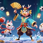 Experience thrilling gaming at F8BET with vibrant illustrations of action and celebration.