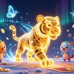 Experience thrilling gaming at betbdtt with vibrant golden tigers and dynamic casino elements