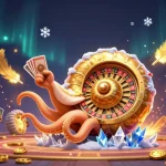 Experience thrilling gaming at hubet with ancient giant nautilus and glowing ammonite companions.
