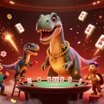Engage with joy link free credit rm100 through vibrant 3D casino illustration filled with action and excitement.