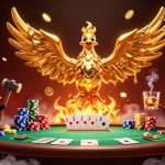 Experience thrilling poker moments with F8bet’s golden phoenix emerging from the forge of chance.