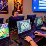 Akses link login resmi KATATOGEL dalam suasana gaming online yang dinamis dan penuh warna.