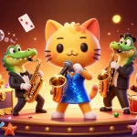 Experience gambling excitement at 33WIN with vibrant casino characters and treasures bursting with fun.