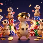 Experience the excitement of đăng ký five88 with meerkats running a lively casino scene.