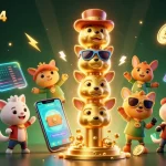 Experience winning strategies at luck8864 with vibrant 3D gambling characters and elements.