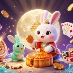 Experience the thrill of gambling with the OPEN88 moon rabbit unleashing riches during festive celebrations.